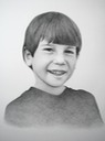 © 2013 Aron Hart, Portrait of Brian, Graphite on bristol, 14 x 17 inches.