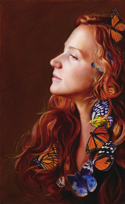 © 2012 Aron Hart, Metamorphosis, Oil on Canvas, 13 x 21 inches.