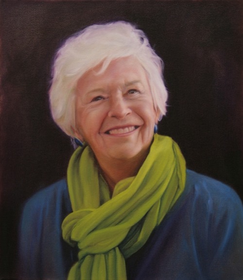 © 2012 Aron Hart, Portrait of Linda, Oil on Canvas, 12 x 14 inches.