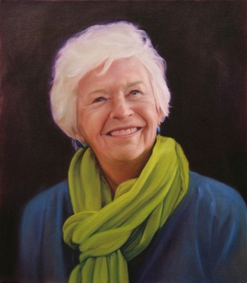 © 2012 Aron Hart, Portrait of Linda, Oil on Canvas, 12 x 14 inches.