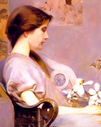 © 2009 Aron Hart, Mastercopy after Albert Herter, Oil on Canvas, 16 x 20 inches.